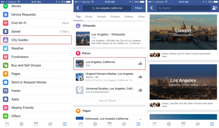 Facebook and its new battle for the attention of travelers in a destination