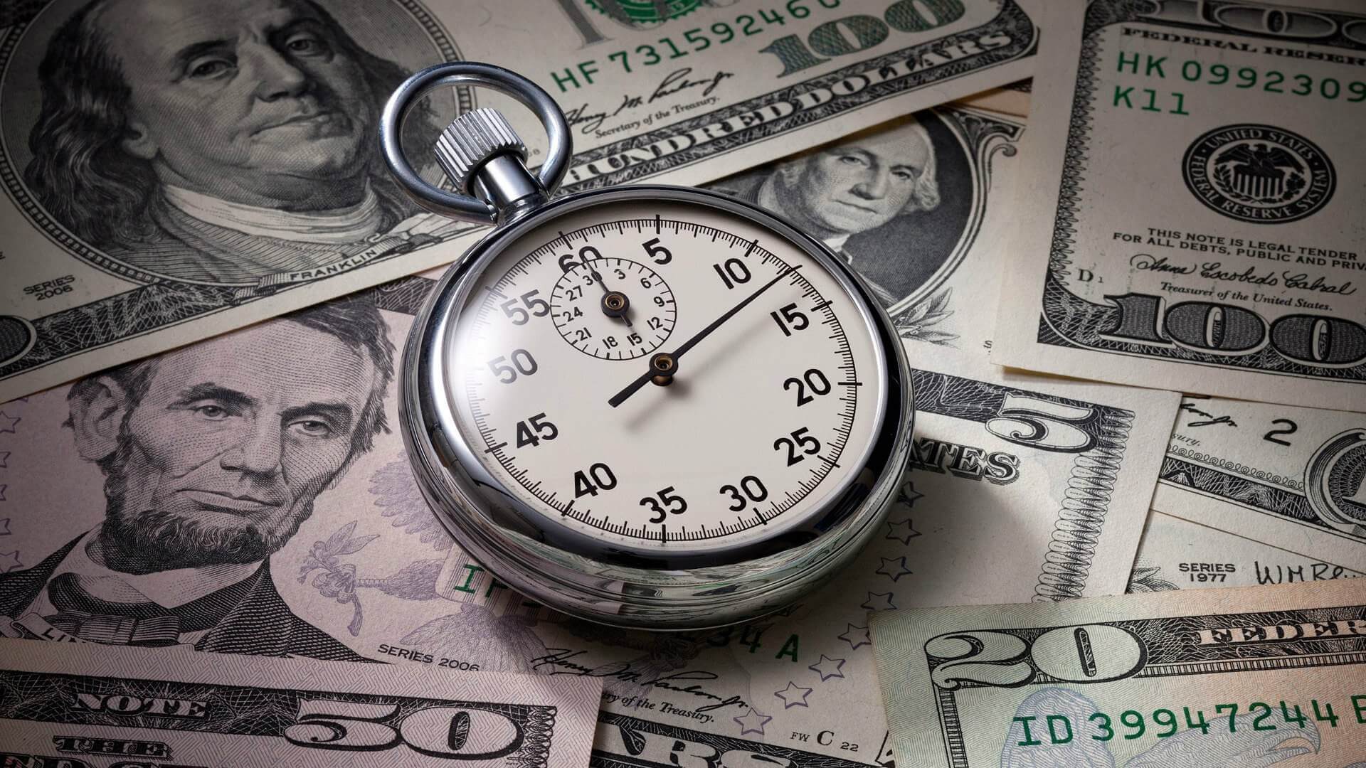 money and a stopwatch reflecting increase of buy now pay later in the hospitality industry