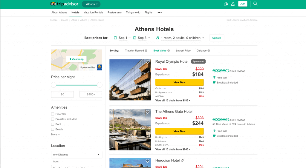 Metasearch Players Kayak and TripAdvisor Testing New Interfaces