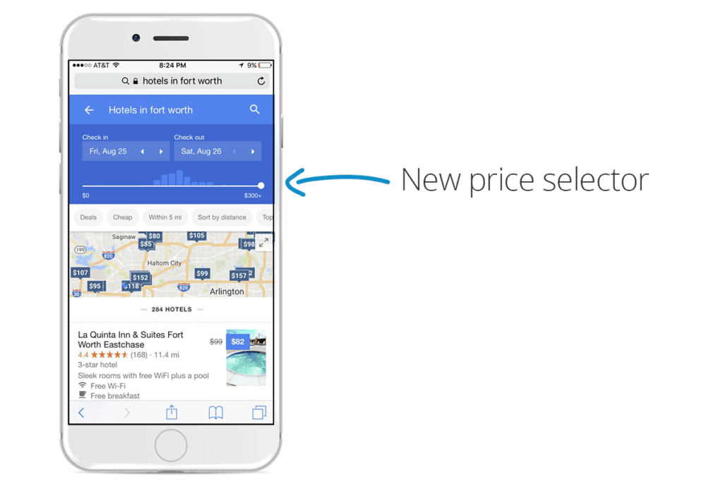 Google Hotel Ads New Price Selector