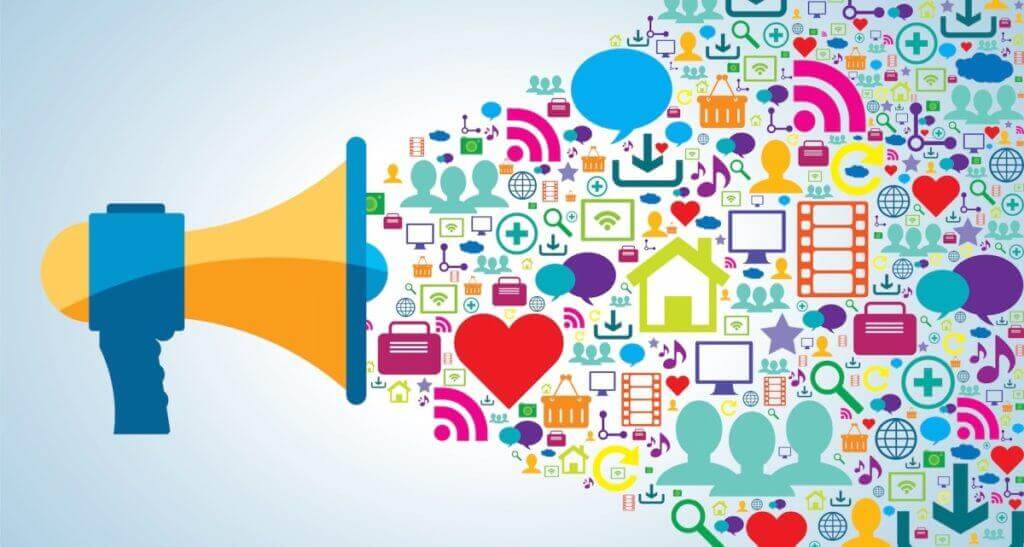 megaphone and digital social media marketing articles