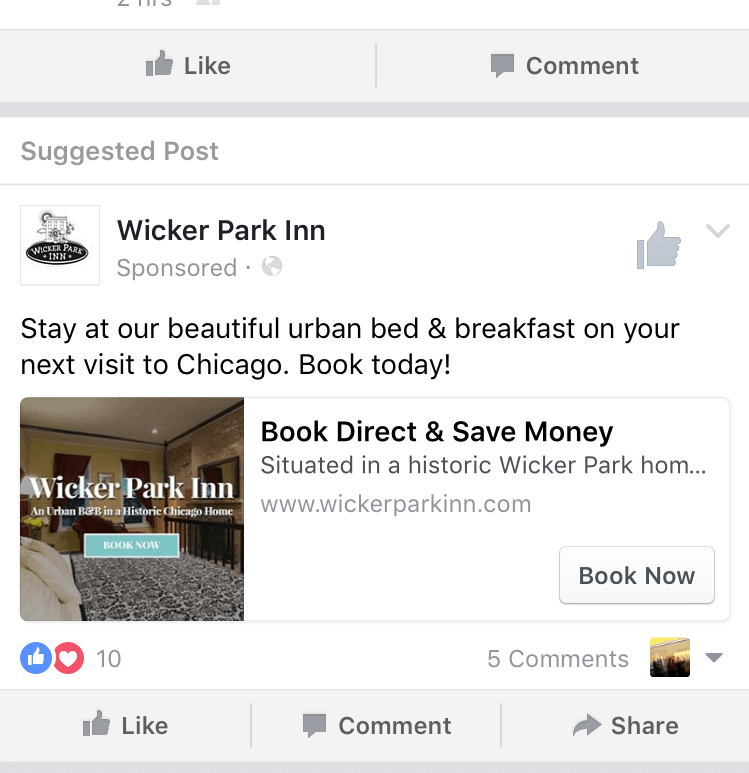 retargeting ad on facebook
