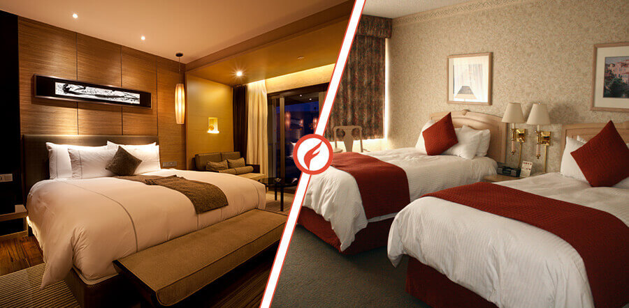 hotel room expectation vs reality