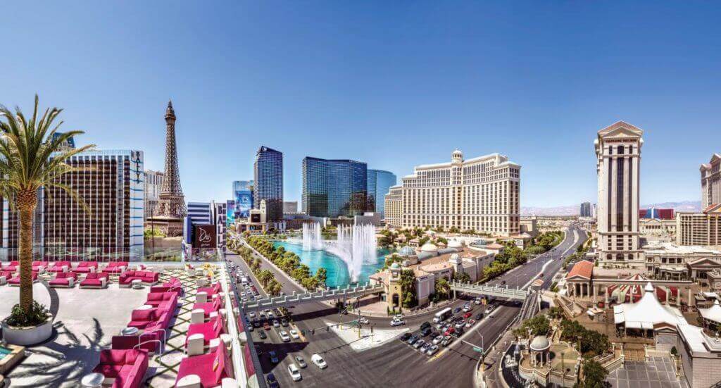 showing number of casinos on vegas strip which could have an impact on room rates