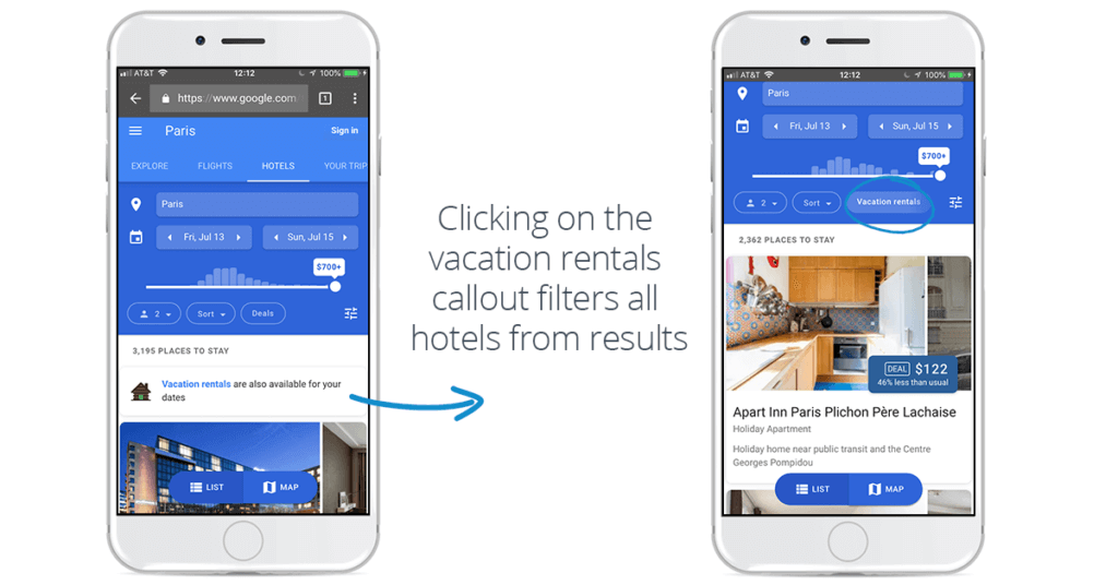 Google Testing Vacation Rentals Callout on Hotel Ads