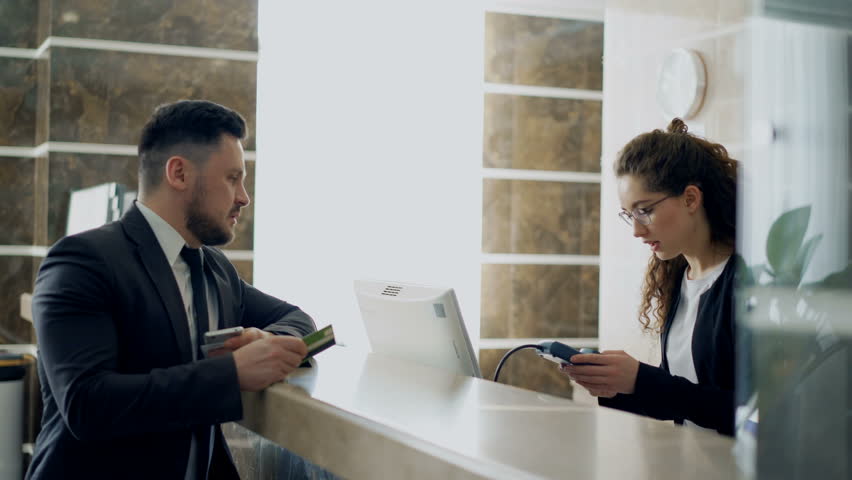 two people in a hotel shows hospitality in always a people business