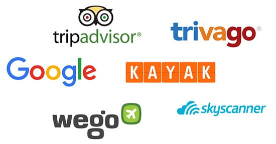 logos of travel metasearch companies