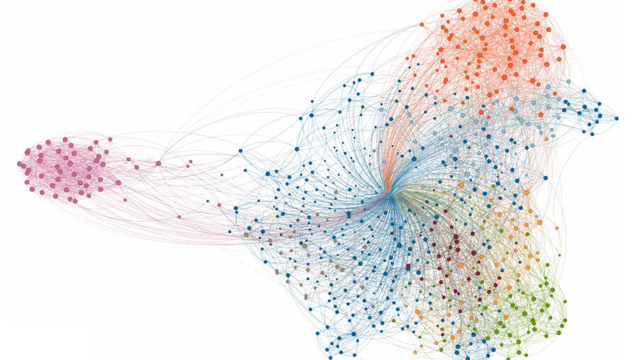 different coloured dots joined up reflecting importance of aligning data from a fragmented booking funnel