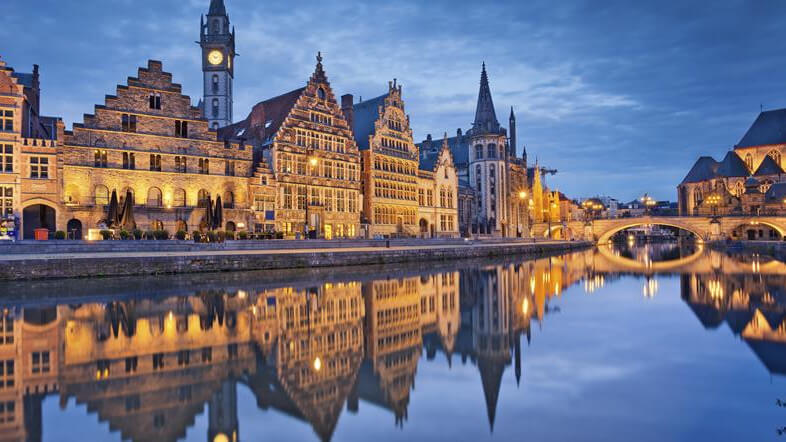image of a town in Benelux as part of an article around hotel performance
