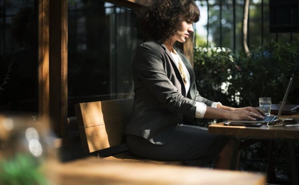 person working in a hotel space reflecting change in approach in rethinking selling techniques for hotel rooms