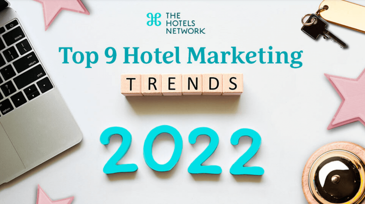 image for the hotel network guide on hotel marketing trends 2022
