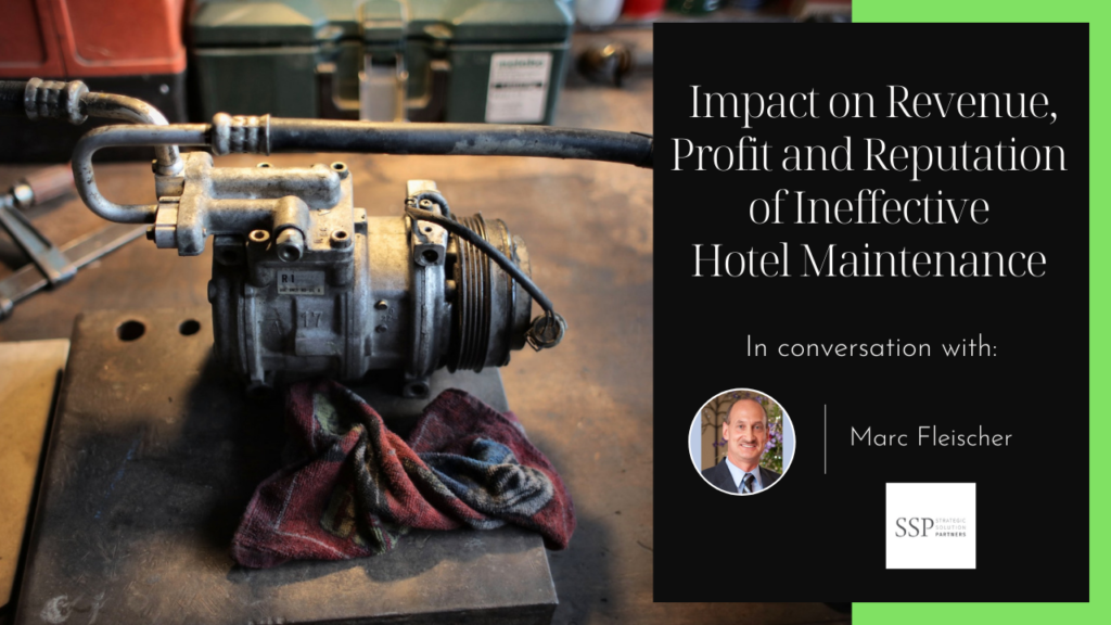 Impact on revenue, profit and reputation of ineffective maintenance