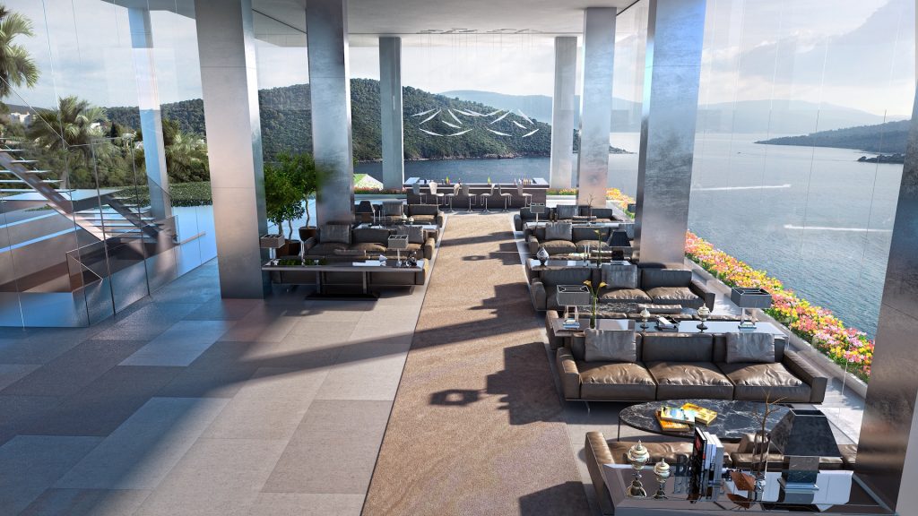 luxury hotel resort lobby