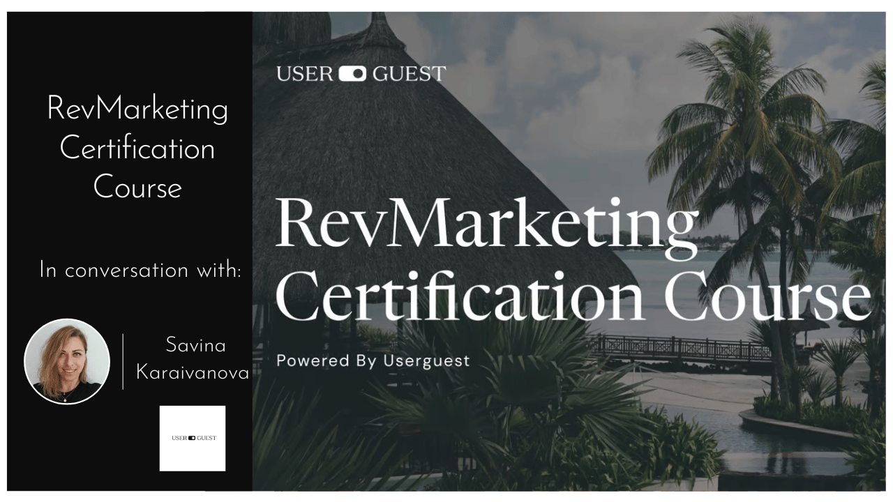 article image for userguest revmarketing certification course which will help to enhance revenue management and marketing expertise