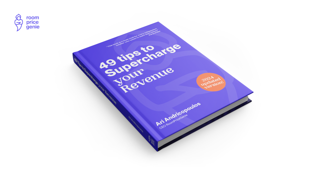 revenue hub resources image for roompricegenie guide on 49 ways to supercharge your revenue