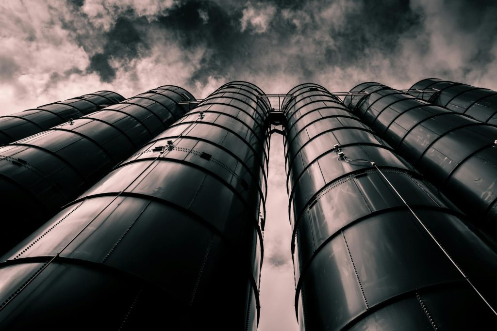 a refinery reflecting how the world has changed and data is now the new oil