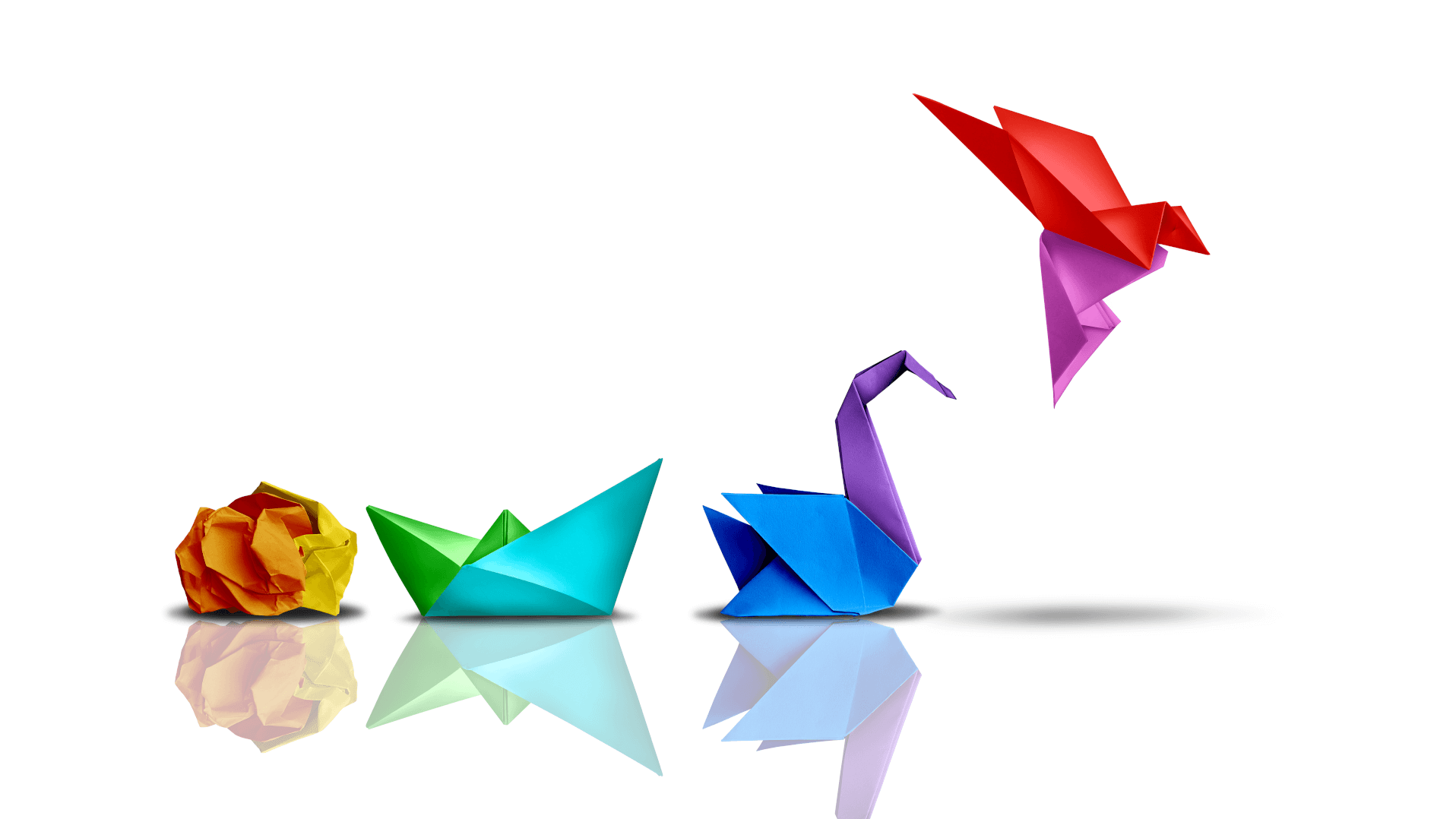 origami of a bird evolving and taking flight reflecting how the future of revenue management is strategic leadership