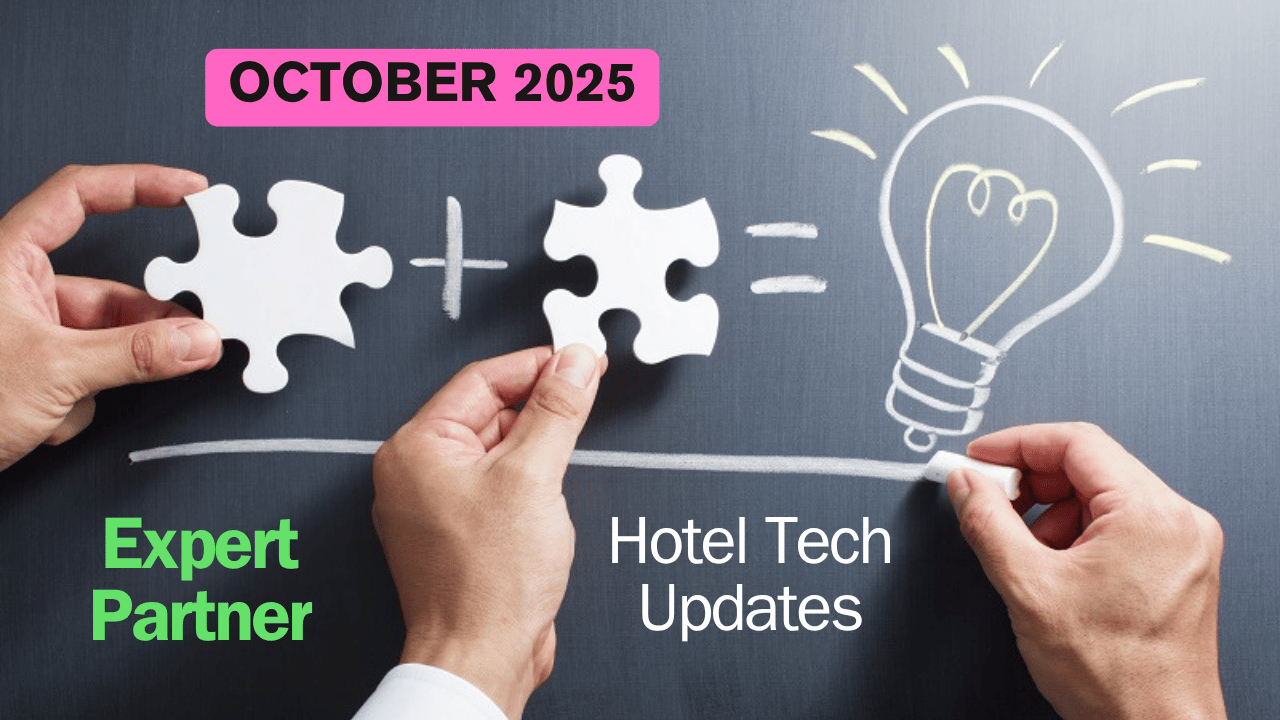revenue hub article image outlining expert partner hotel technology updates in October 2025