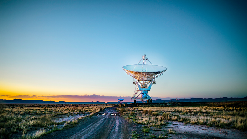 telescope pointing out to space reflecting the exploration of new frontiers in the same way the hotel industry is exploring AI